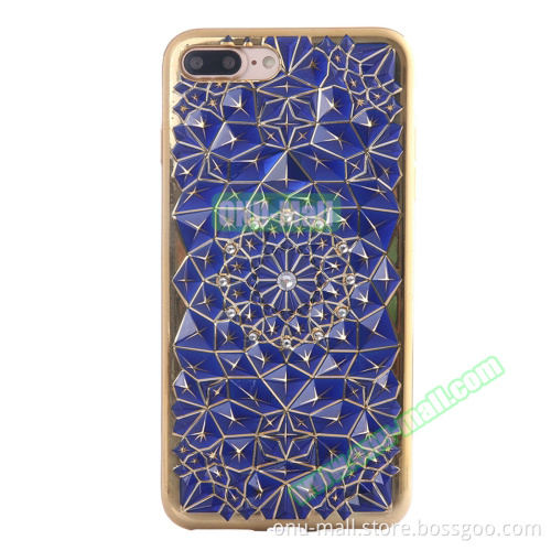 Rhinstone Embedded TPU Housing Protective Case Cover for iPhone 7 Plus